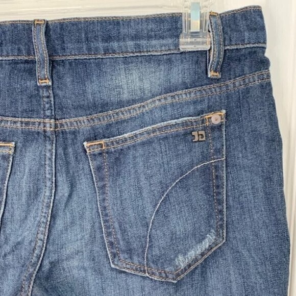 Joe's Distressed Med Wash Whiskered Cotton Denim Casual Summer Shorts - Picture 7 of 10